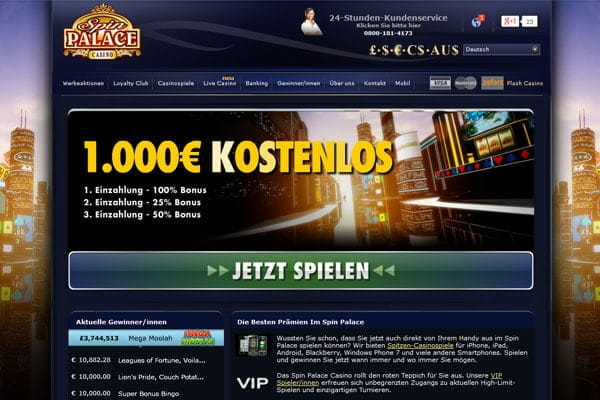 Spin Palace Online Spielcasino