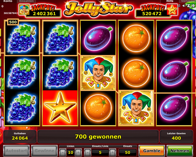 Jolly Star Spielcasino Online