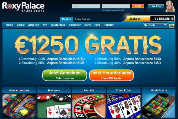 Roxy Palace Online Spielcasino