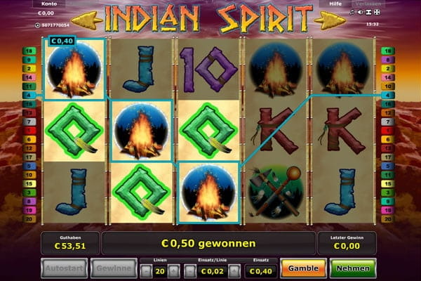 Indian Spirit im internet Indian Spirit Spielcasino Online