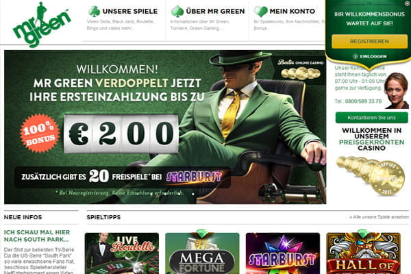 Mr Green Online Spielcasino