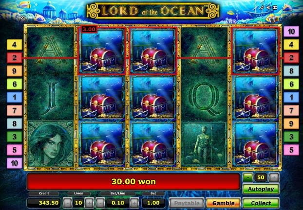 Lord of the Ocean Spielcasino Online