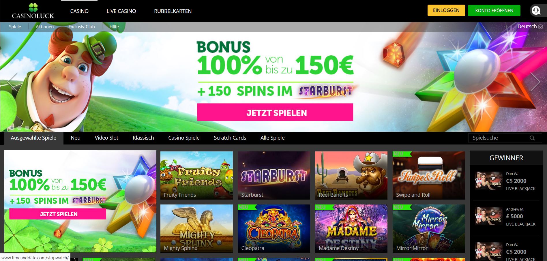 Casinoluck Online Spielcasino